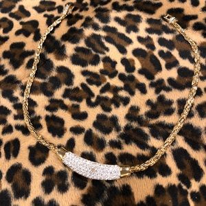 Swarovski pave necklace